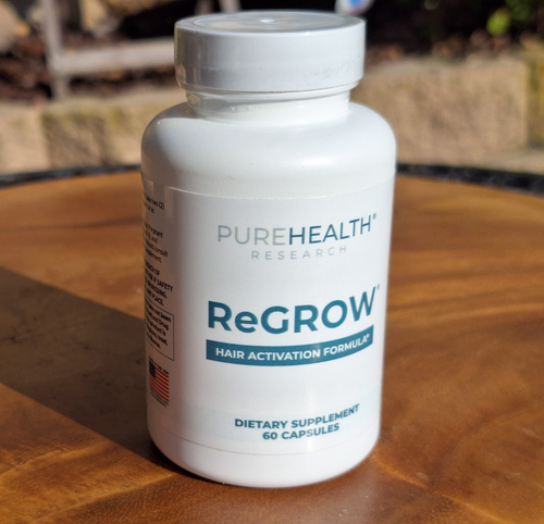 PUREHEALTH Research ReGROW Hair Activation Formula – 60 Capsules Dietary Supplement